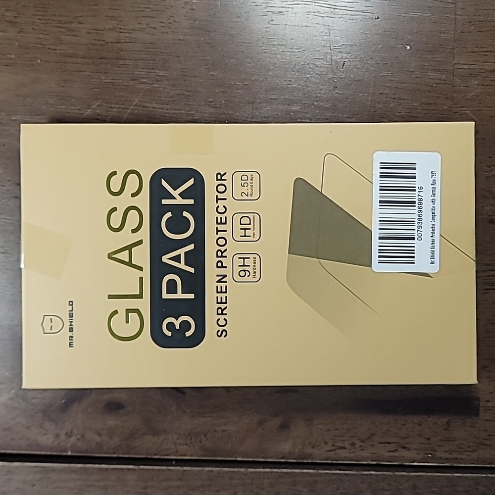 Mr. Shield Glass Screen Protector 3 Pack Garmin Rhino 755T Brand New Sealed
